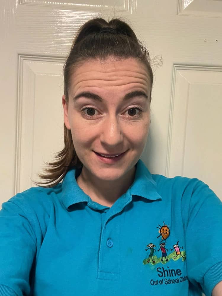 Shine Out of School Clubs Playworker Amelia Scarrott